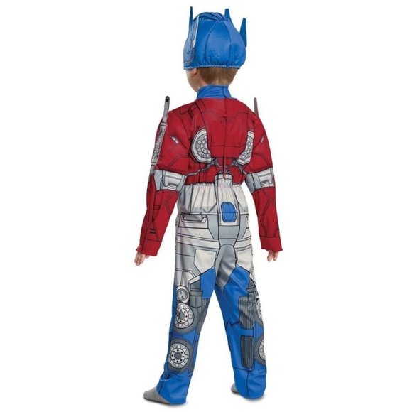 Toddler Transformers Optimus Prime Halloween Costume 3T/4T Muscle Jumpsuit, Mask - Picture 2 of 8